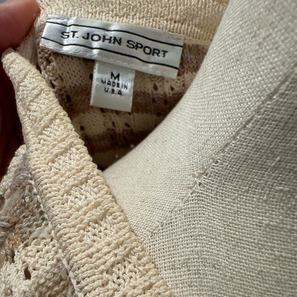 St. John Sport Striped Cardigan - Picture 4 of 4